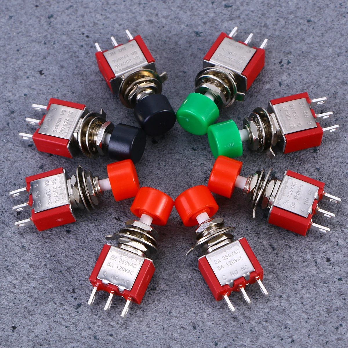 

push button press button momentary lockless metal button
