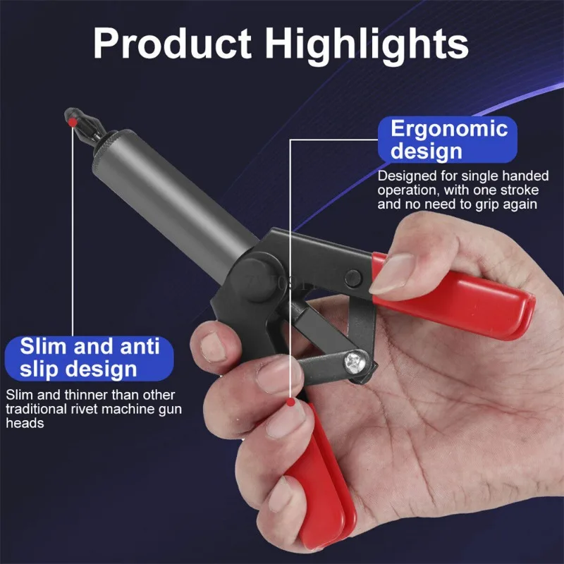 Set di pistole per rivetti in plastica Set rapido di pistole per rivetti in polietilene multifunzionali per il fissaggio di pannelli per porte e finiture automobilistiche 40 pezzi Rivetti POM