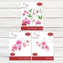 Build a Bouquet Orchid Over the Edge Orchid Small Flowers Metal Cutting Dies Stamps Scrapbook Diary Decoration Embossing DIY