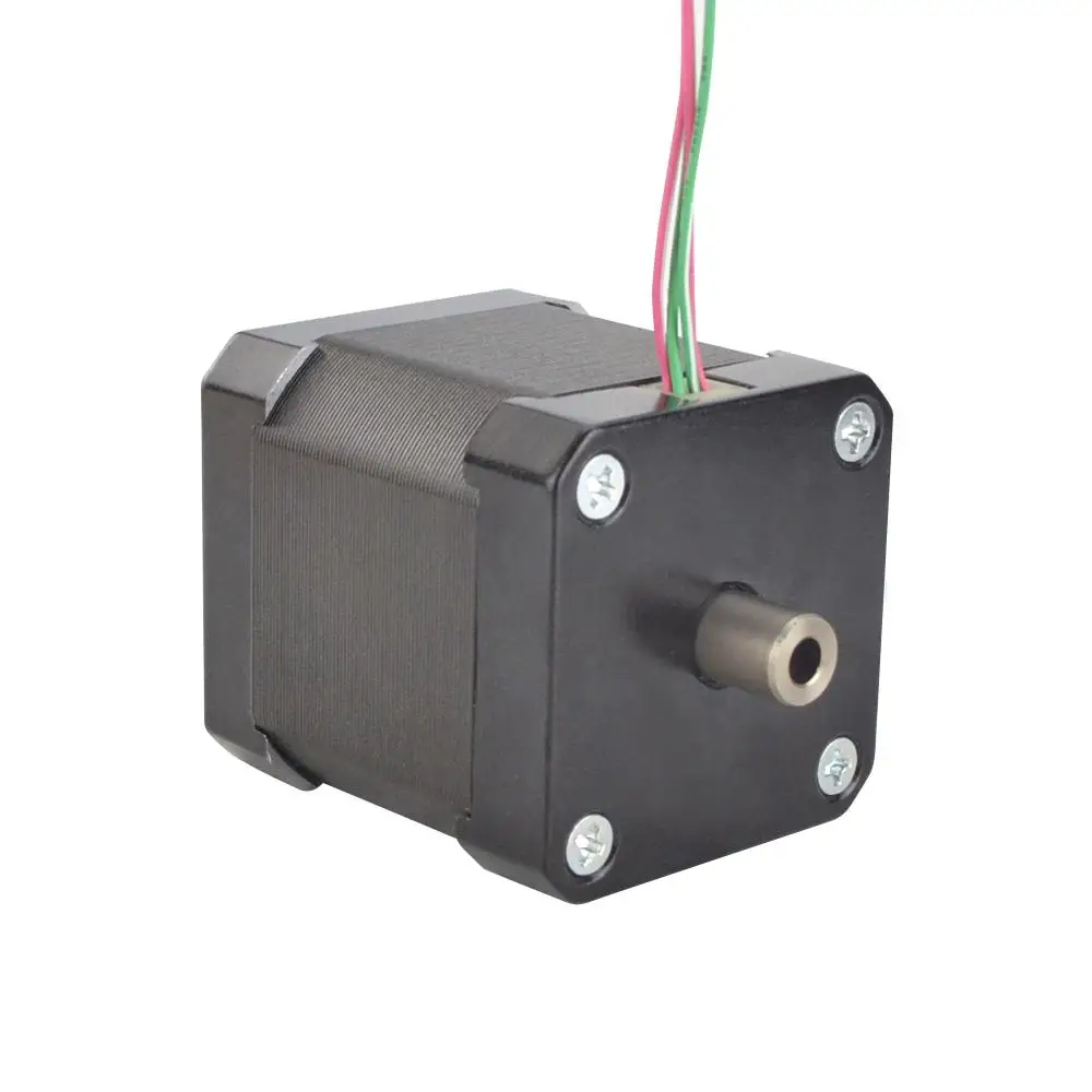 Nema 17 Hollow Shaft Stepper Motor 48mm Bipolar 0.36Nm(42.49oz.in) 1.5A 42 Motor 4-lead for DIY CNC 3D Printer