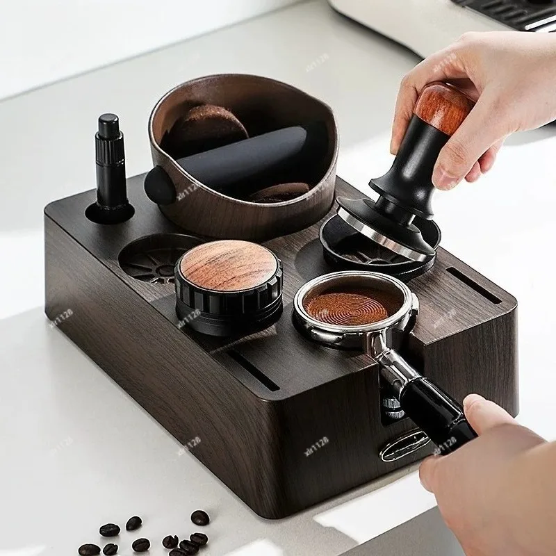 Coffee Tamper Base Set Espresso Distributor Knock Box Coffee Accessory