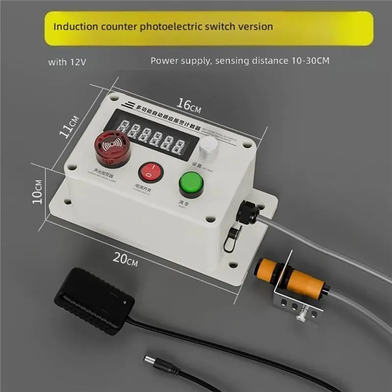 AB42-Electronic Infrared Automatic Sensing Counter For Conveyor Assembly Line Sealing Machine Counter Counting Device US Plug