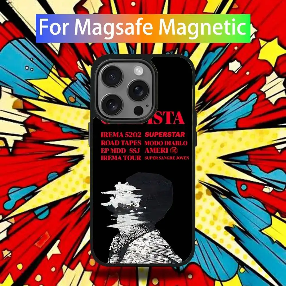 Album 5202 D-Duki telefoonhoesje voor iPhone 16,15,14,13,12,11,Pro,Max,Plus,Mini,SE4,E magnetisch Magsafe draadloos opladen