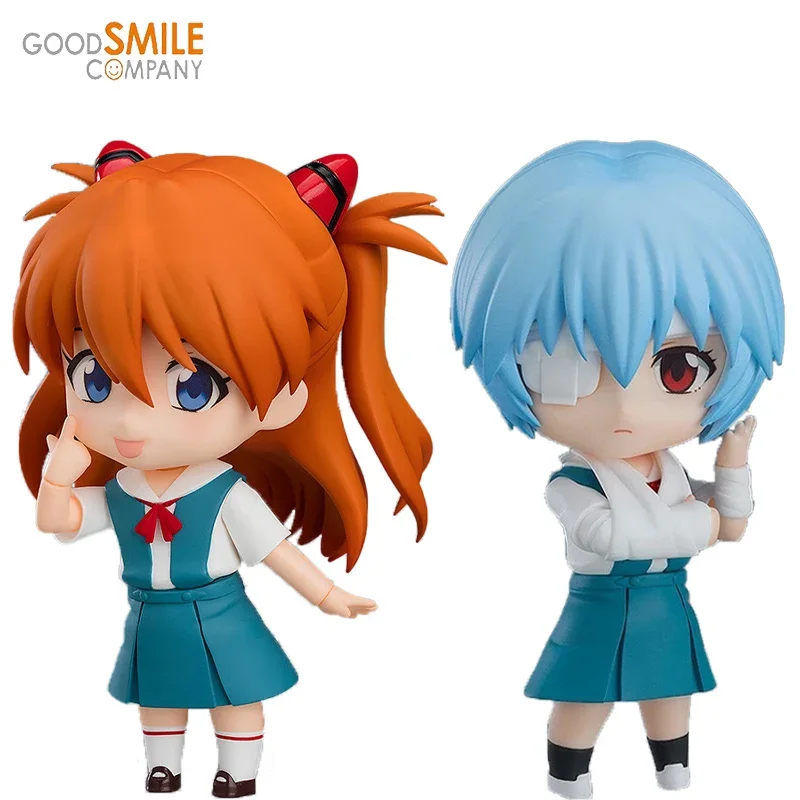 In Stock Genuine Original Good Smile Ayanami Rei & Asuka Langley Soryu EVA Action Anime Figure Collectible Dolls Statuette Gift