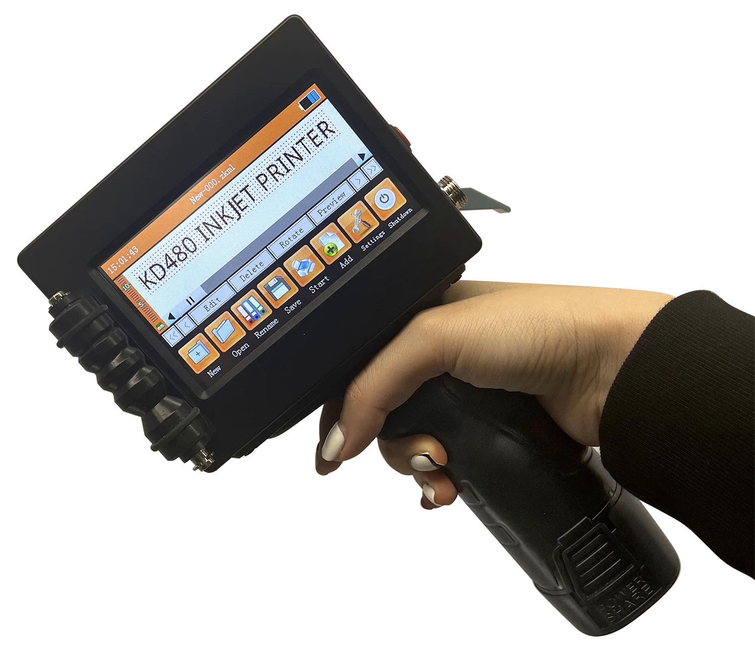Handheld Inkjet Printer Jet Coding Machine with 600dpi Resolution for Card & Screen Printing