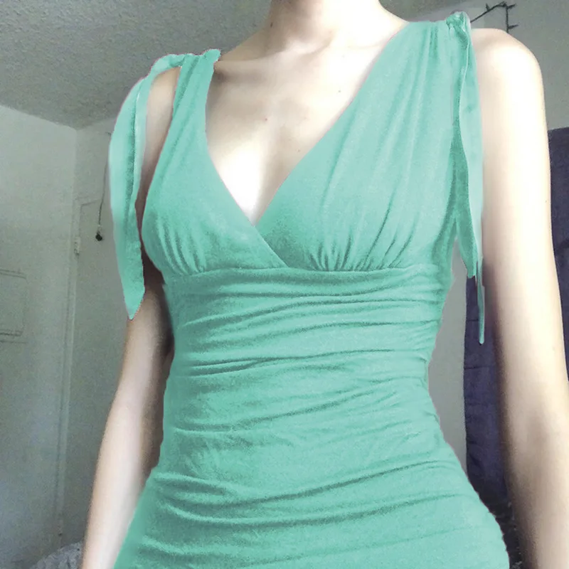

Dreamy Purple Strap Vest For Women's Outdoor Wear 2025 New Sexy V-Neck Chest Pleated Base Top