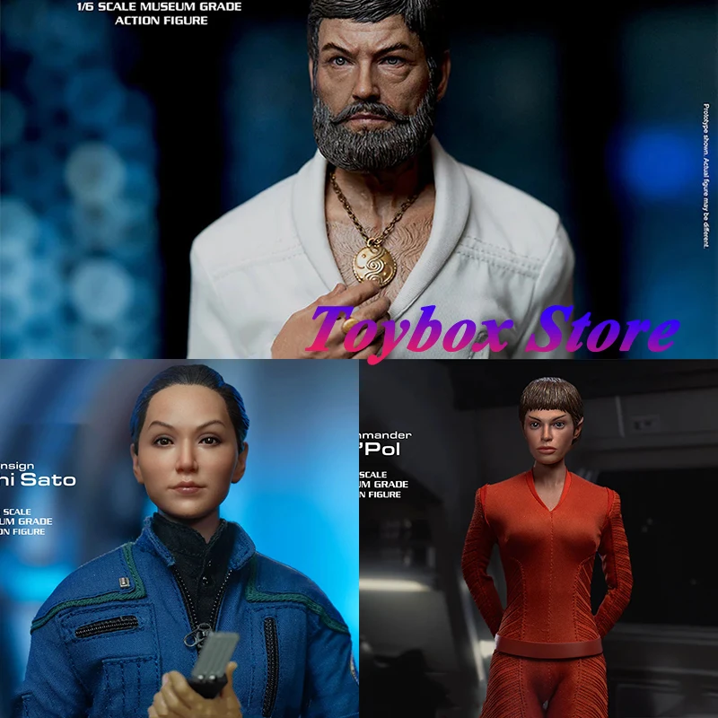 

1/6 Doctor Mccoy White Cloth Man Soldier Red Bodysuit Commander T'Pol Hoshi Linda Park Movie Delicate 12" Full Set Action Figure