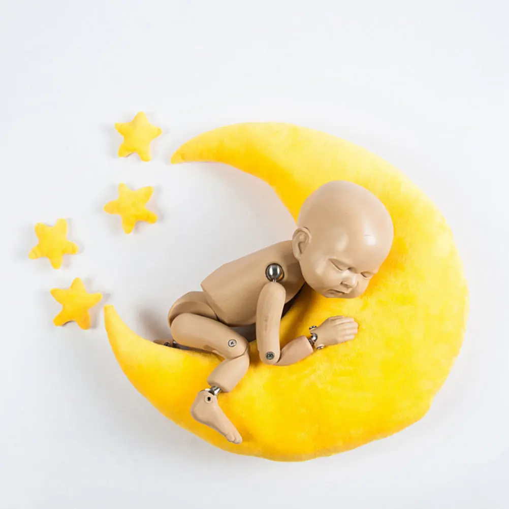 

5 PCS Star Moon Pillow Photography Accessories Props Vintage Shooting Newborn Nursing Decor