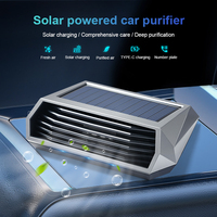 1pc, Solar purifier, automatic operation, air purifier with vibration sensor, can significantly improve the air inside the car i