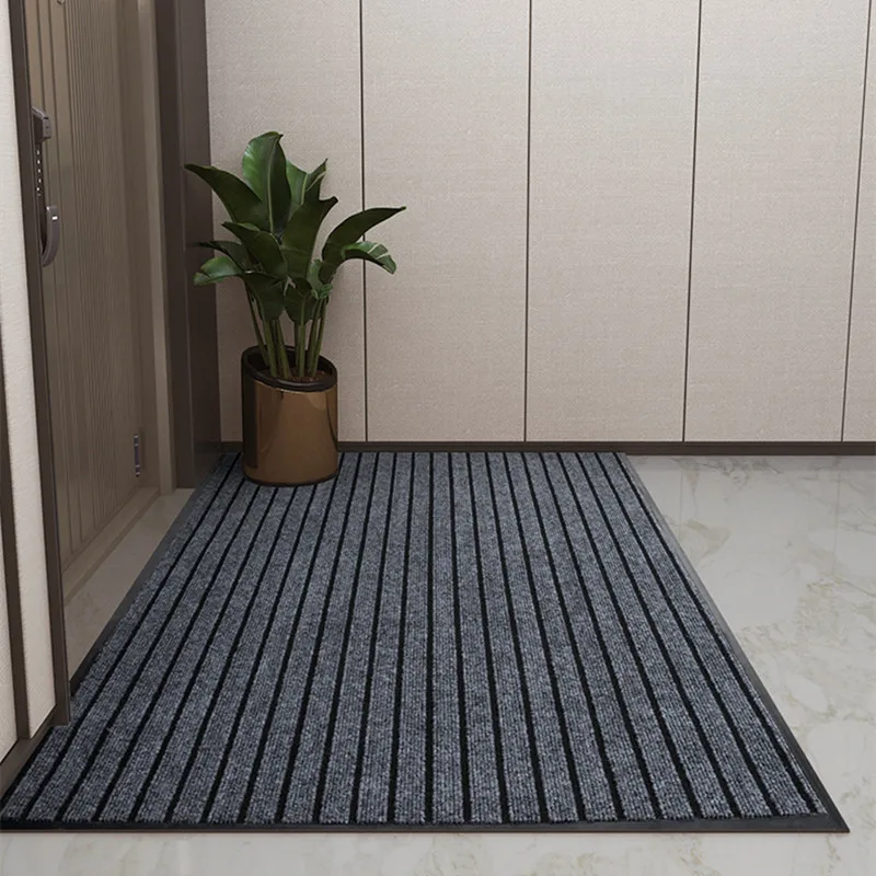 

Entrance Doormats Modern Carpet Wear-resistant and Dirt-removing Mat Rubber Absorbent Double-Sided Non-slip Machine Washable Rug