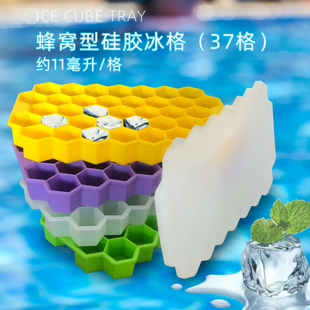 

37 Grid Ice Cube Mold Silicone Honeycomb Mould Making Chocolate Popsicle Ice Cream Summer DIY Drink Jelly Cool Tea Milk Water