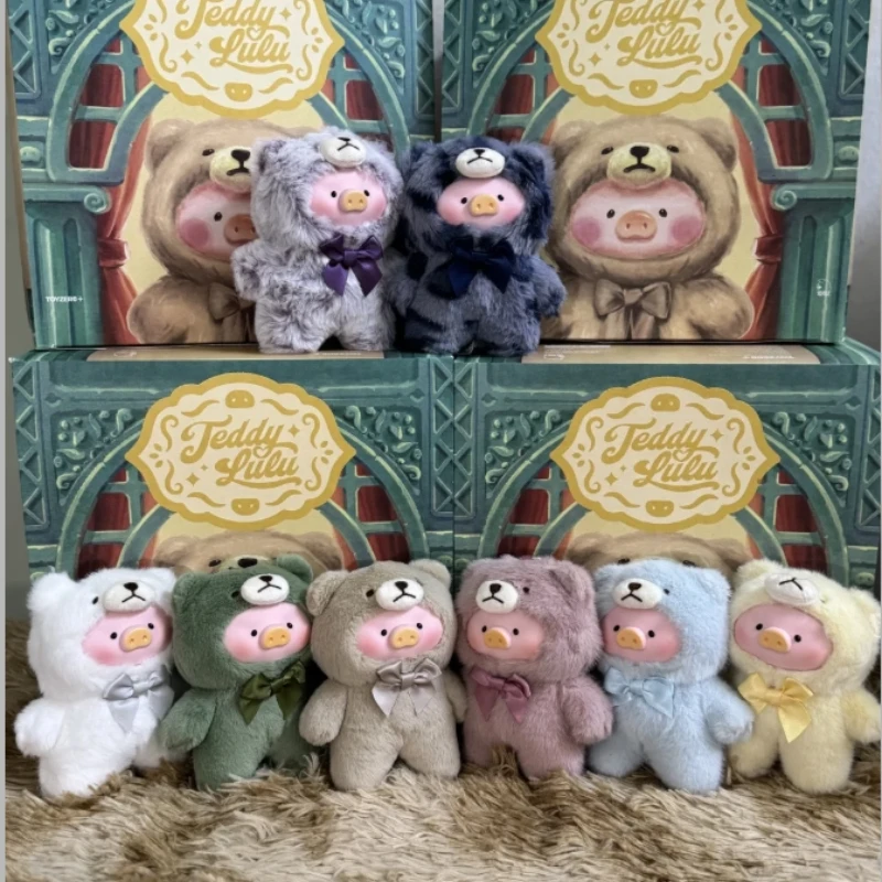 

Jeddy Lulu Pig Vintage Teddy Toy Store Слепая коробка Виниловая свинья Косплей Тедди Подвеска Кукла Игрушки Mystery Box Lulu Piggy Фигурка