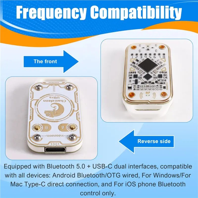 B48A Chameleon Ultra V3.0 Kit Smart Card Tag Copyer Copier RFID Smart Chip Emulator Reader Read Write ID IC 125Khz 13.56Mhz