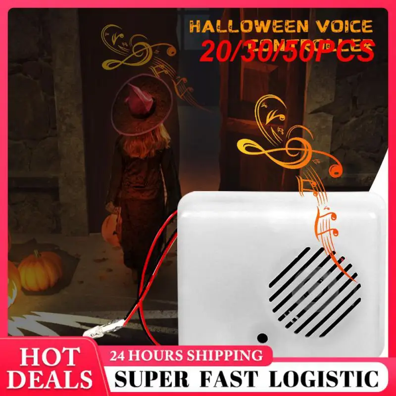 20/30/50PCS Halloween Sound Sensor Creative Scream Speaker Horror Screaming Prop Voice-activated Props Scary Sound Sensor Funny