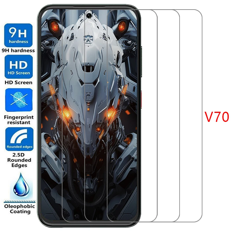 Protector de pantalla para ZTE Nubia Blade V70, diseño de vidrio templado protector para Nubia V70 BladeV70 V 70 70V V70Design, película de vidrio 9H