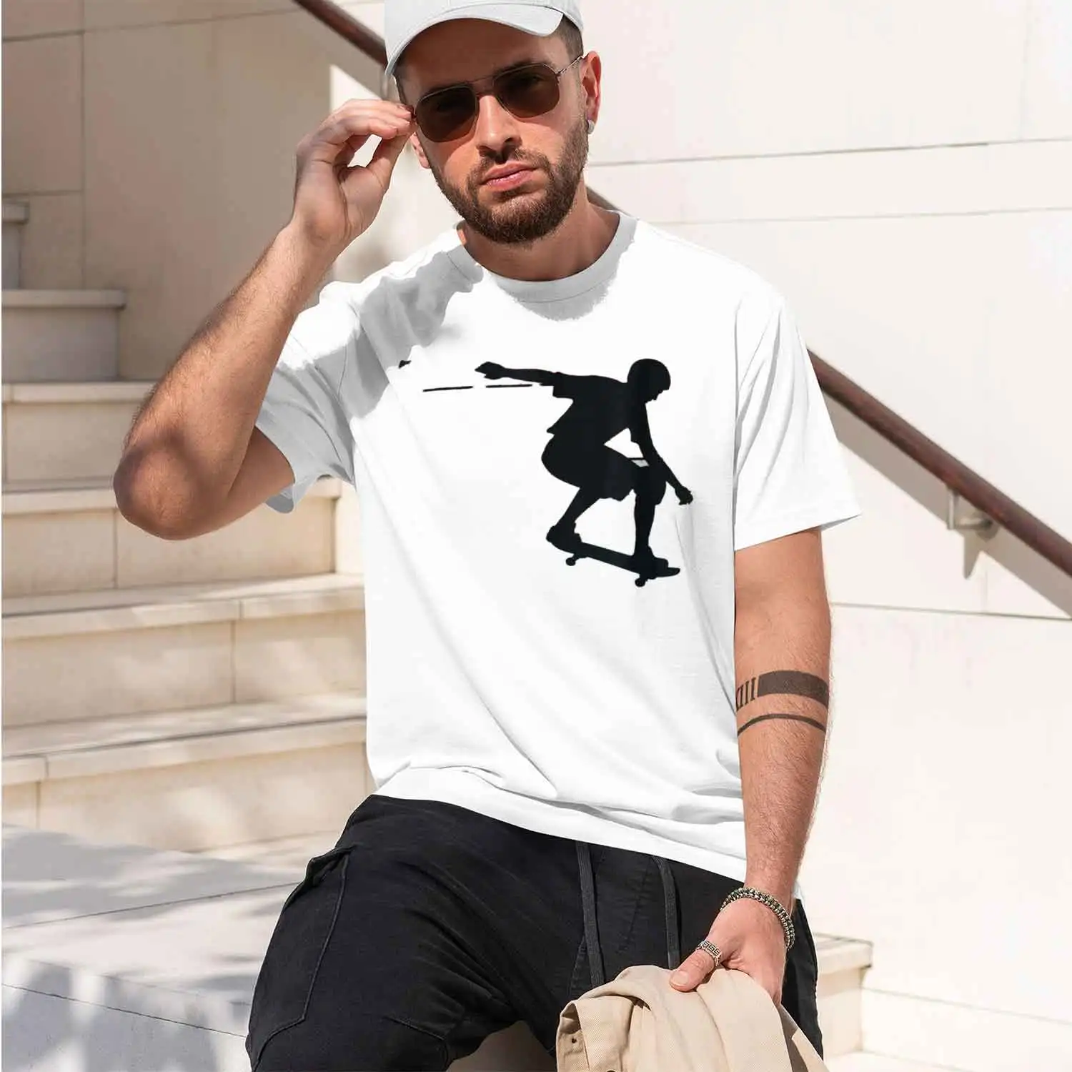 Skater Skateer Retro Skate s th T-Shirt Print Original Design Gifts T Shirts Mens T Shirt Camisas Streetwear 2026 New Model Men’