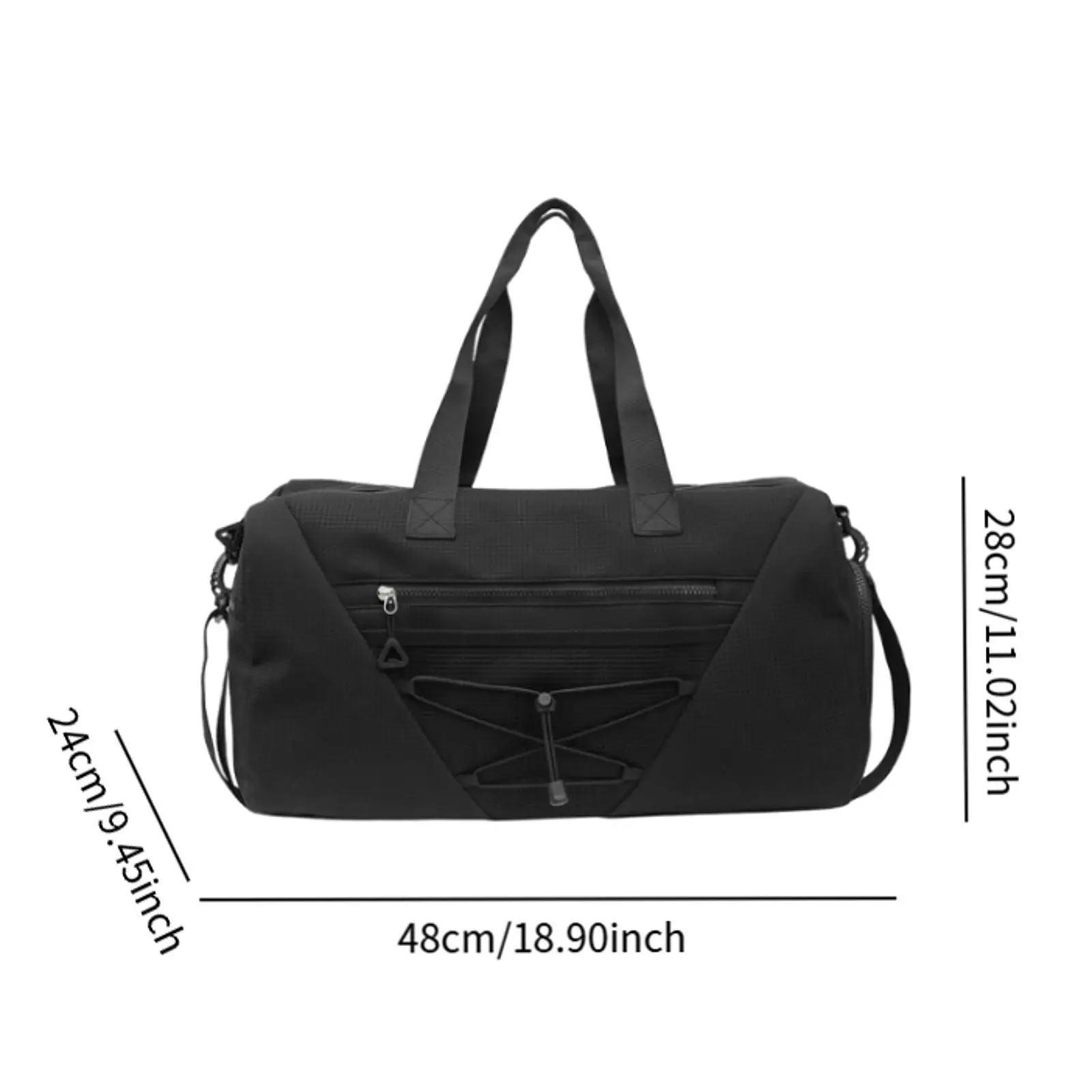 Sports Duffel Bag Lightweight Travel Tote with Separated Shoe Compartment for Dance Fitness Yoga