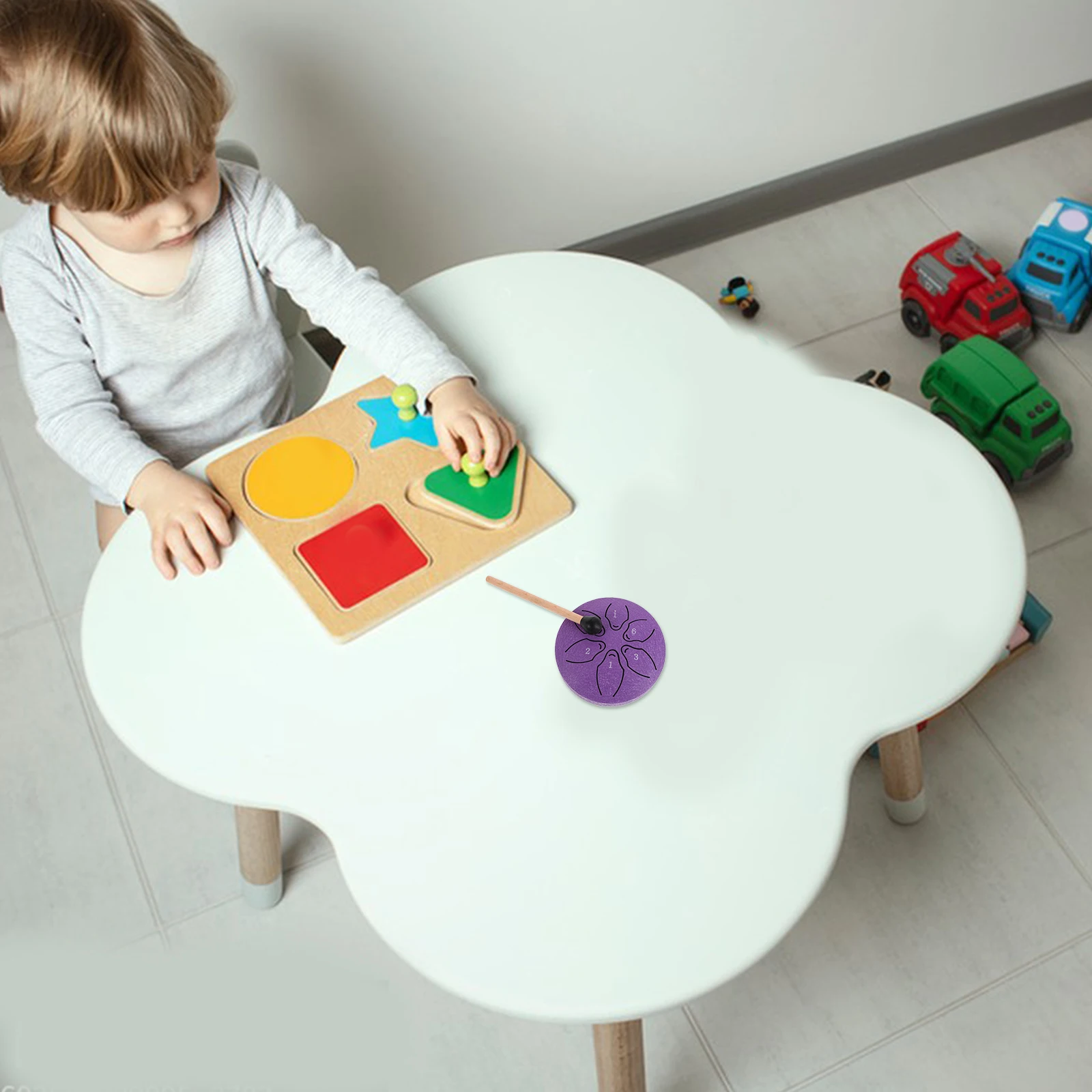 

1Set Portable Mini Handpan Drum 6 Notes Small Steel Tongue Drum Musical Percussion Instrument for Outdoor Garden