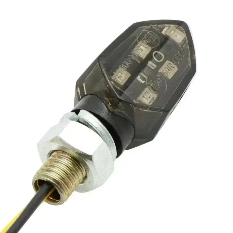 5LED 12V Amber Blinker Turn Signal Motorcycle Universal Easy To Inst For 4PCS/set Mini Motorcycle Smoke Lens Turn Indicator Lamp