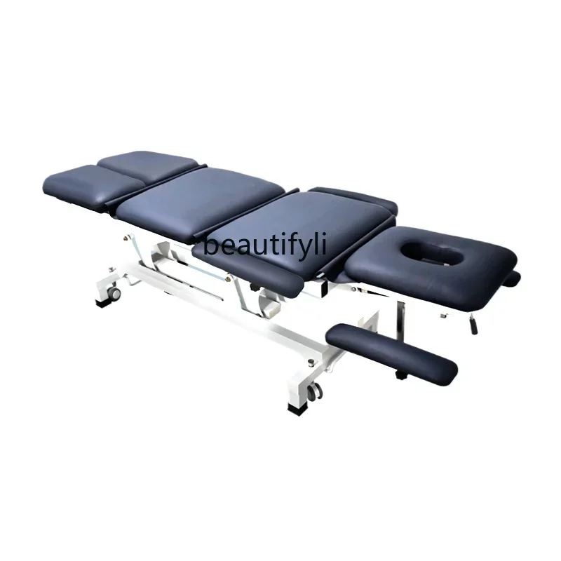 Multi-Functional Massage Couch American Manual Rehabilitation Massage Bed Electric Lifting and Foldable Ridge Pressure