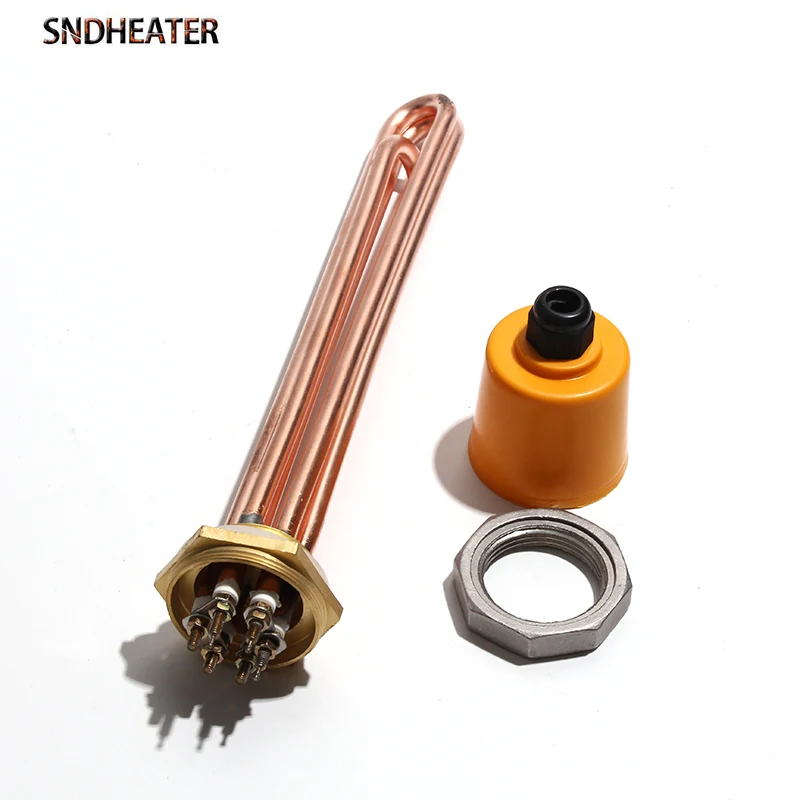 

SNDHEATER Immersion Water Heater Element DN32 DN40 42/47mm Tubular Heating Tube for Water Tank 220V 380V 3KW 4.5KW 6KW 9KW 12KW