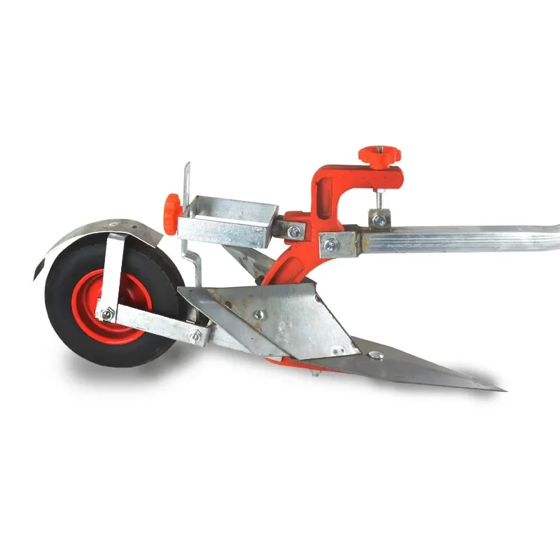 Agricultural hand-pulled plough Human-powered ridge tillage machine Loosen soil and turn the ground