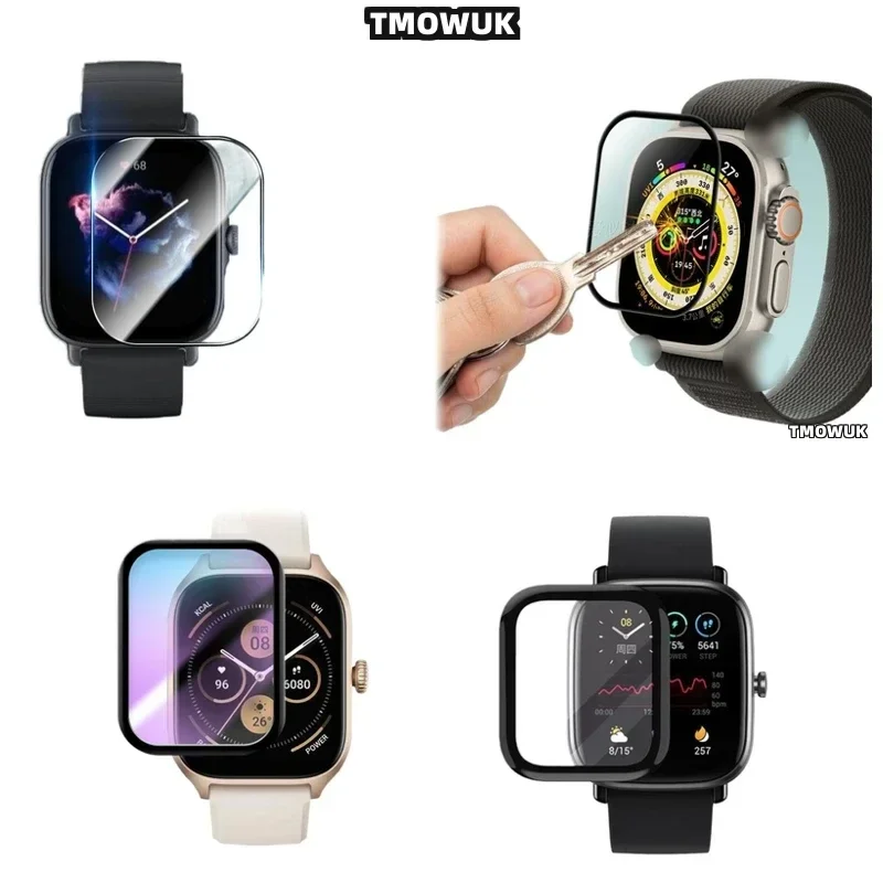 

Full - Cover 3D Curved Soft Flexible Protective Film For Protecting Amazfit BIP 3 5 6 U Pro Active Unity GTS 2E 2 3 4 MINI's Wat
