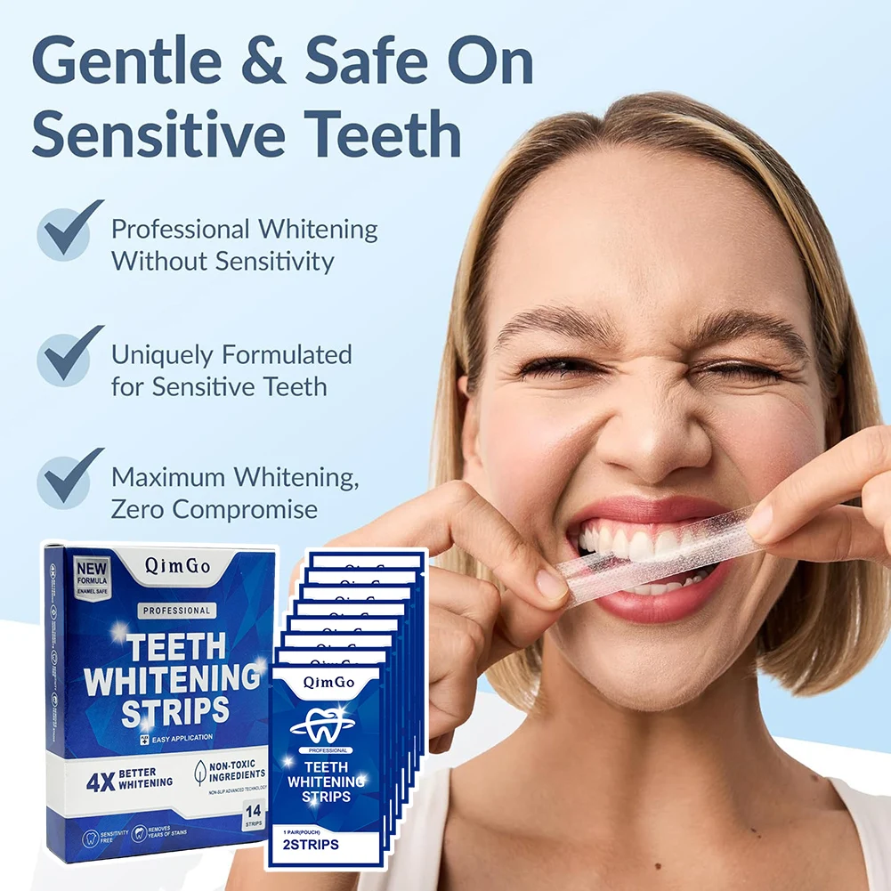 Universal Tooth Whitening Stickers Elastic Teeth Stains Removal For Daily Use