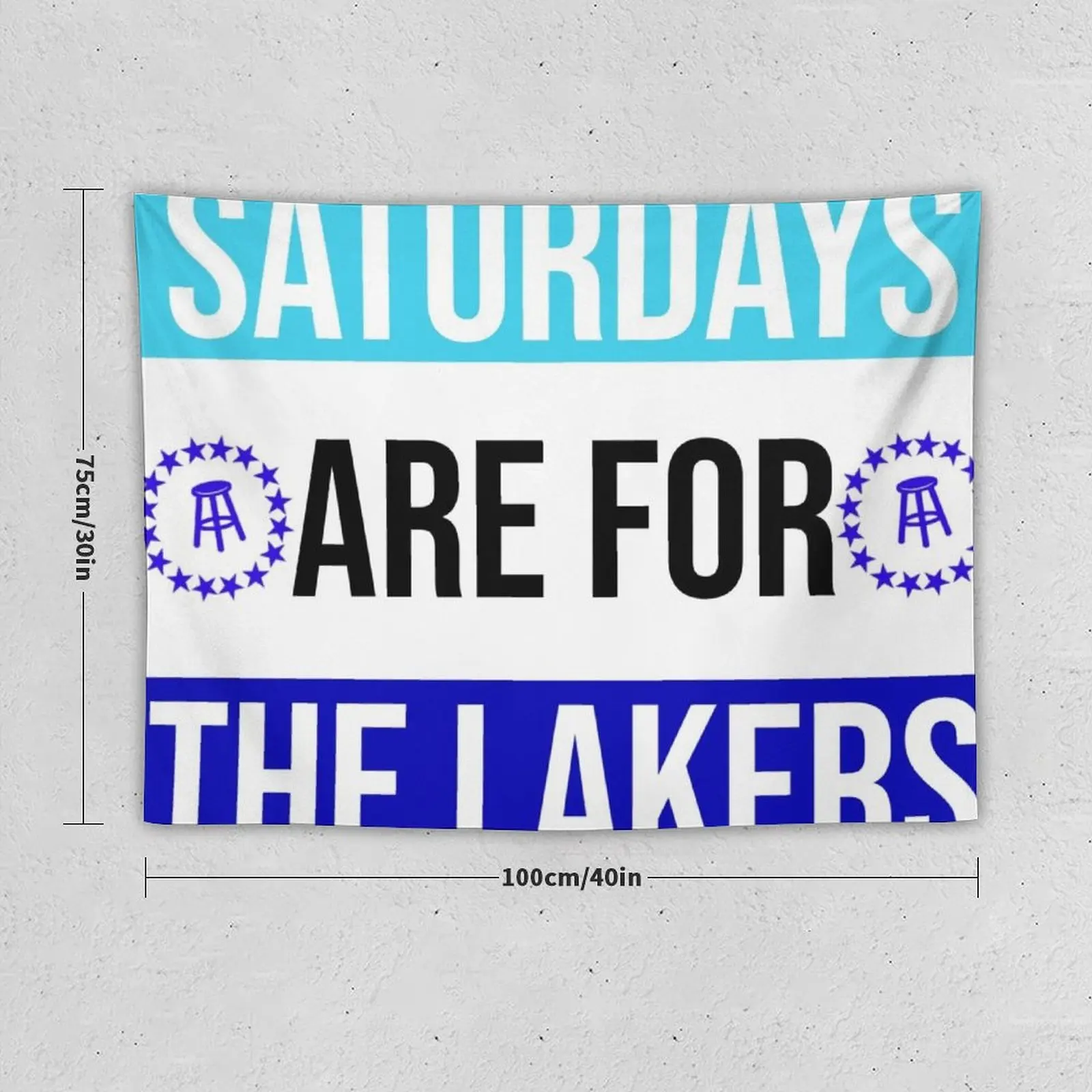 SATURDAYS ARE FOR THE LAKERS GVSU FLAG Tapestry Tapete For The Wall Nordic Home Decor Tapestry