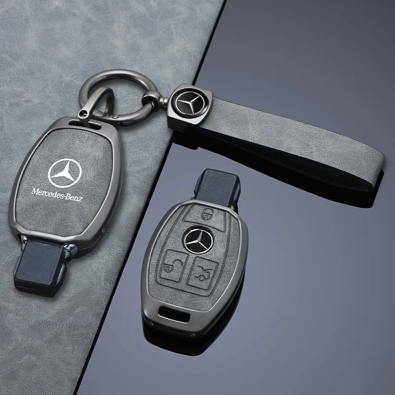 

Car Key Case Cover For Mercedes Benz A B C E Class GLS GLA GLK GLC CLS CLA AMG W204 W205 W212 W463 W176 Keychain Fob
