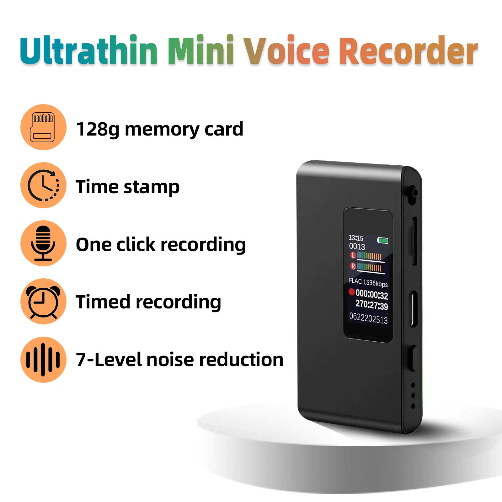 Mini   Digtal   discreet  Voice Recorder   a small voice recorder for children in kindergarten  hidden audio recorder