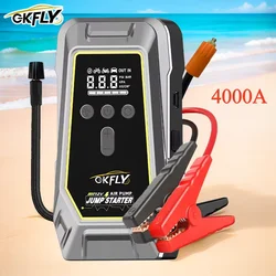 GKFLY-1200A High Power Car Jump Starter, Começando Dispositivo, 18800mAh Power Bank, Carregador De Bateria De Carro De Emergência, Booster Cable, Buster Cable