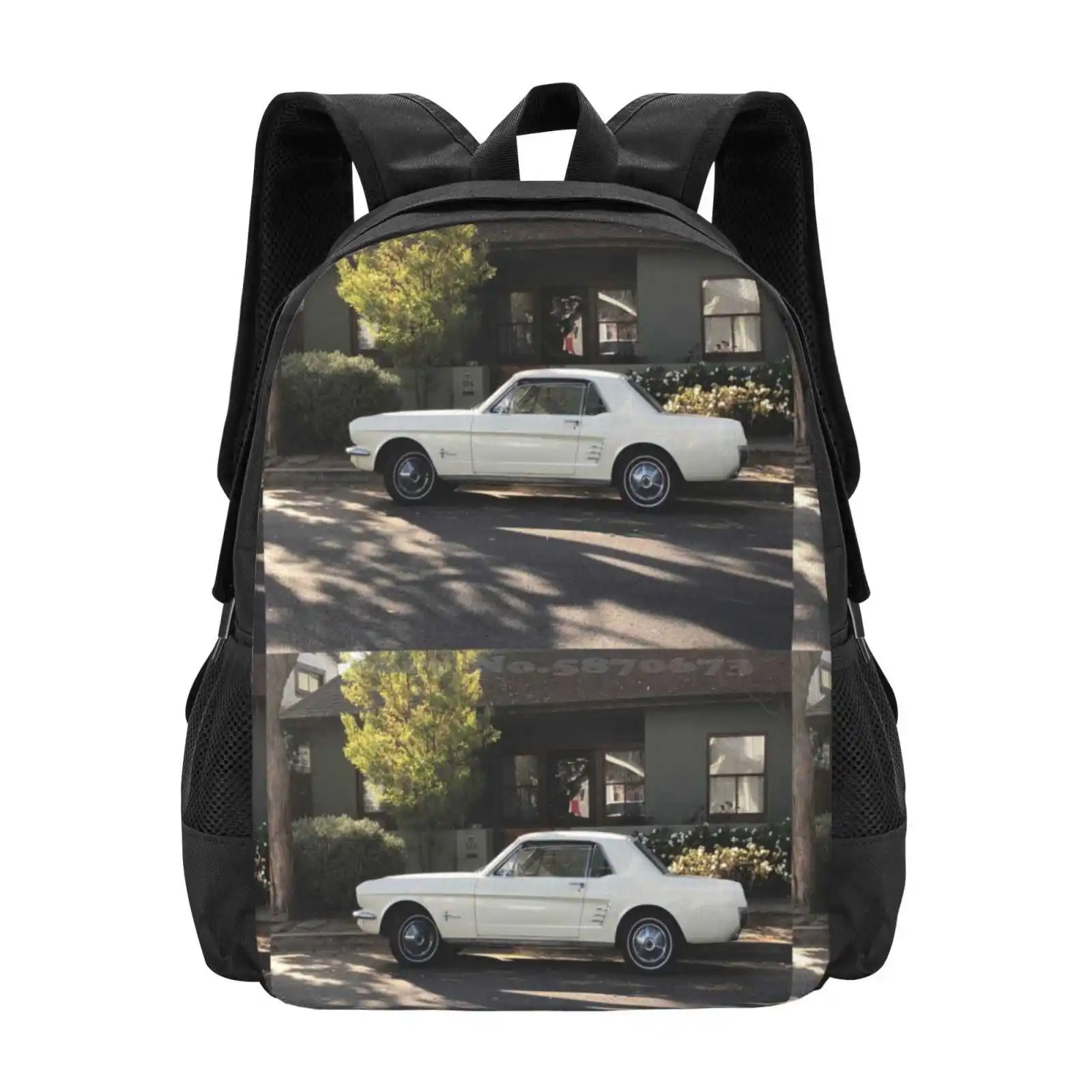 Vintage Car, Car Greeting Card, Car Mask, Car Socks Hot Sale Schoolbag Backpack Fashion Bags Man Cave Vintage Car Backpack