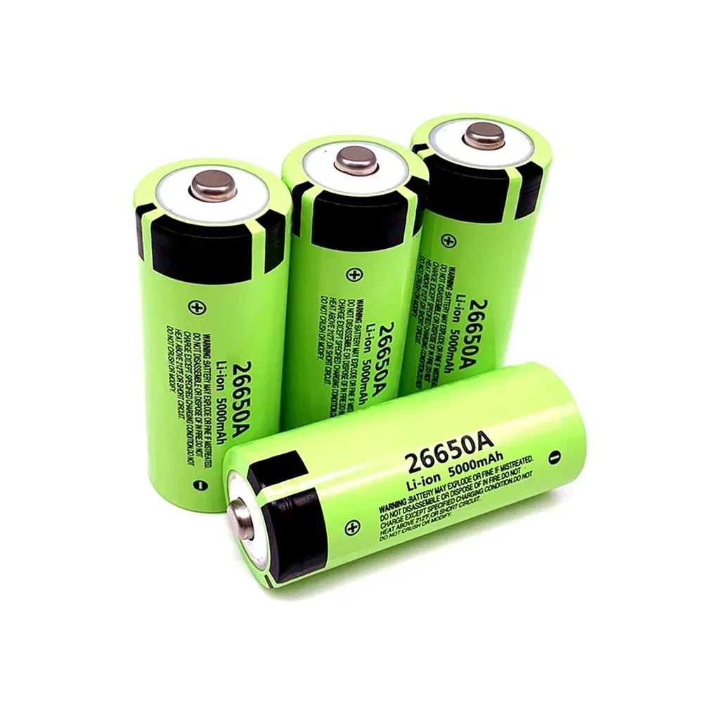 100%  Rechargeable lithium battery NEW 26650 3.7V 5000mAh 50A Power Lithium Ion Battery 26650A, Geeignet Für LED Taschenlampe