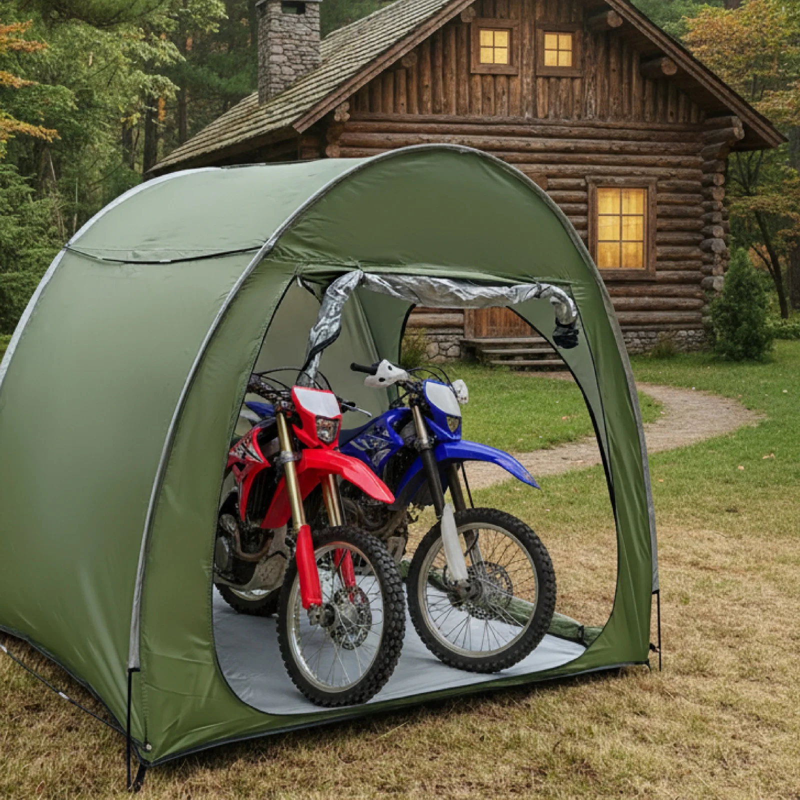 

Портативный утолщенный велосипедный тент из оксфордской ткани для отдыха на природе, походов, велопрогулок, кемпинга и путешествий