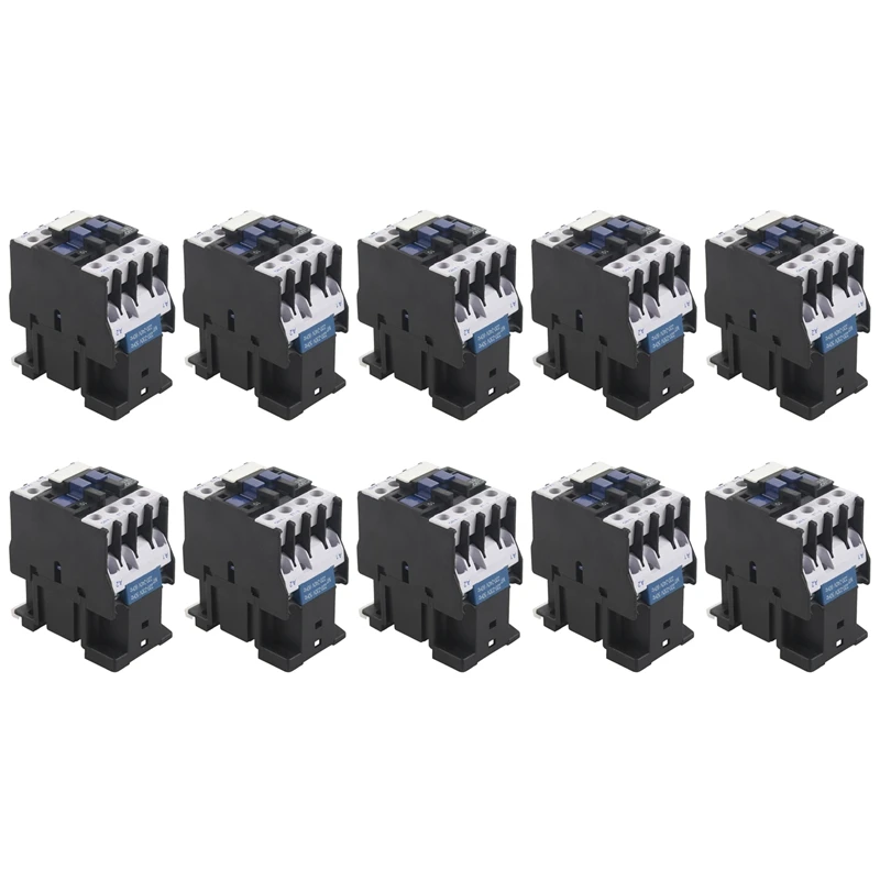 

10X Power AC Contactor 1NO AC 220V 50/60Hz Coil Motor Starter Relay 32A 3-Phase-Pole