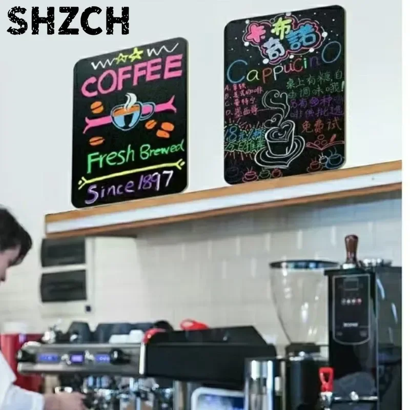25 * 20cm Small Blackboard Home Use Store Sign Signboard Door Number Notification Repeatedly Use Decorative Board Ornament ZJ374