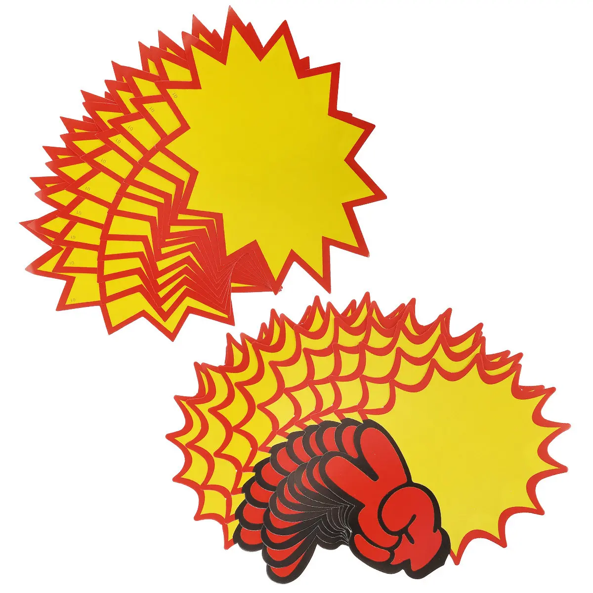 

100Pcs Retail Price Tags Bright Sale Signs High Quality Paper Easy Clip on for Garage Sales