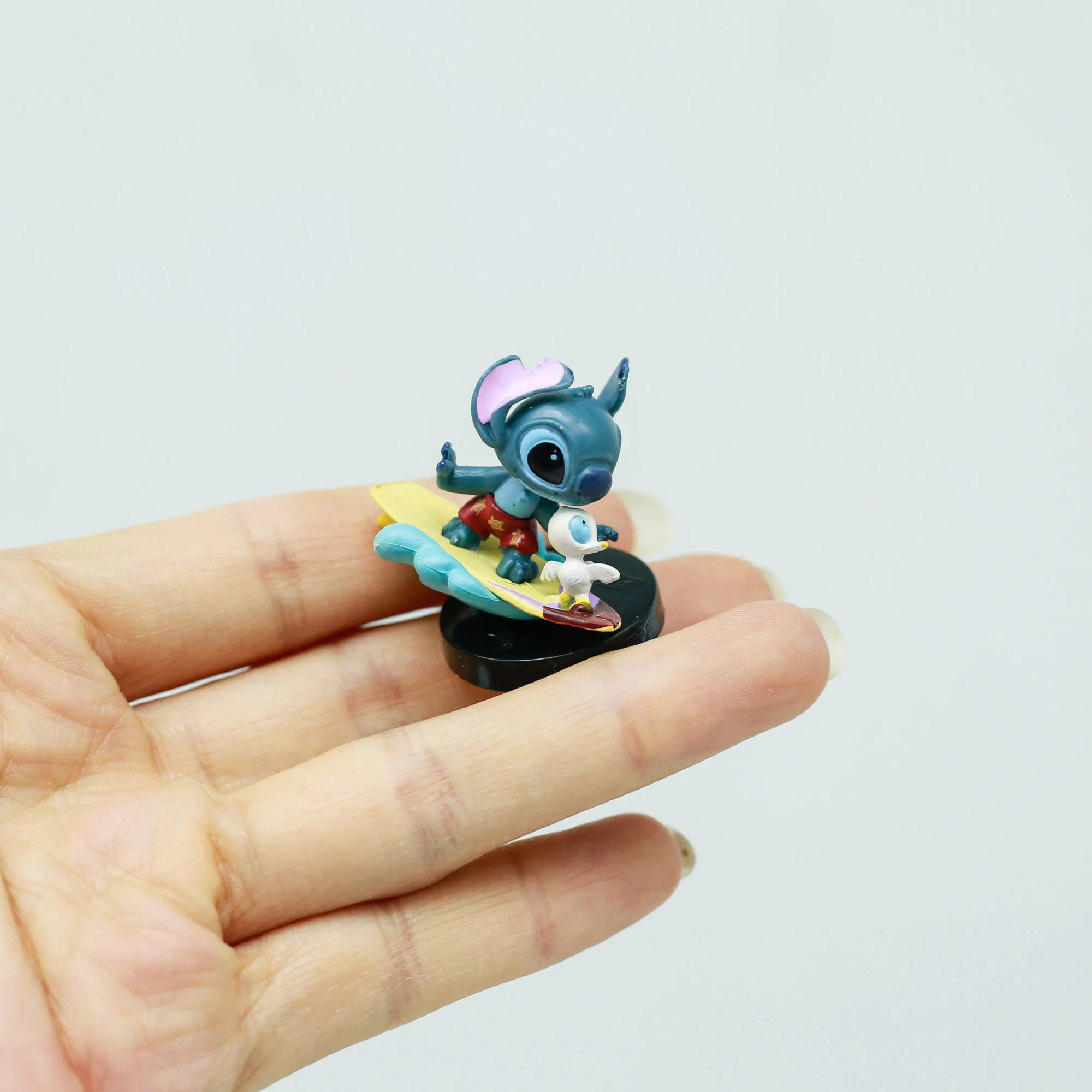 디즈니 릴로와 스티치 버거 디저트 아이스크림 시리즈 블라인드 박스 선물 장난감 모델 애니메이션 피규어 수집 장식품