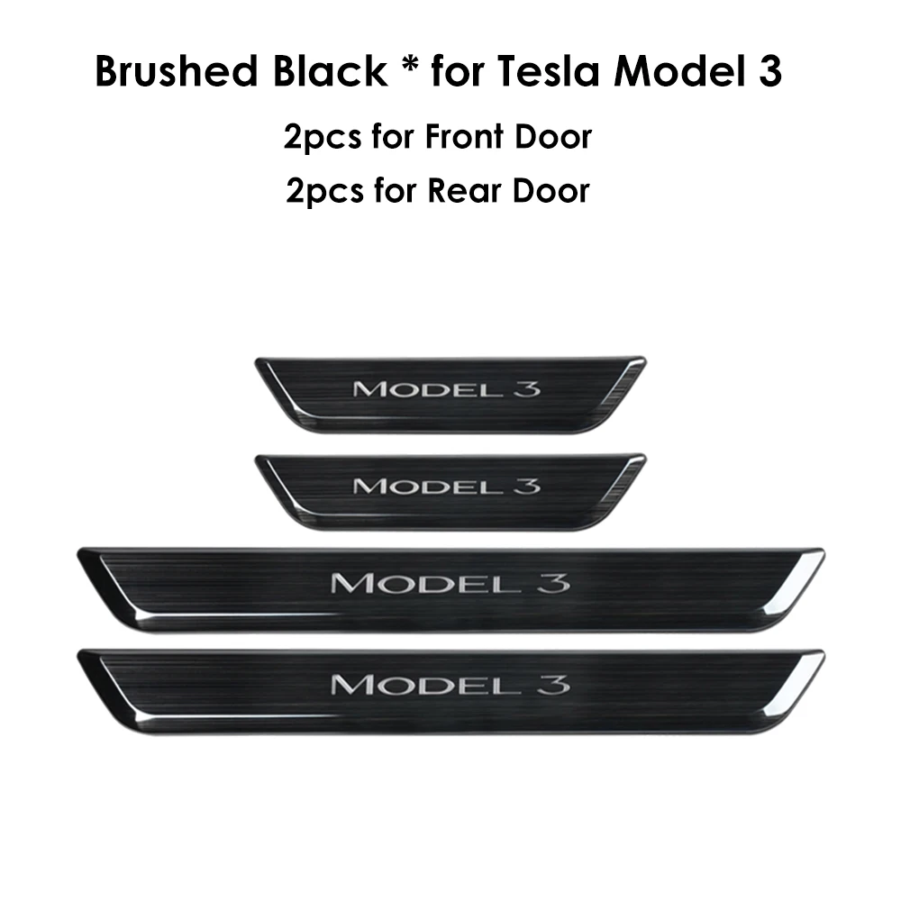 Nieuwste Draadloze LED Verlichte Pedaal voor Tesla Nieuwe Y Juniper 3 Highland Magnetische Detectie Instaplijsten Edge Protector Model 3 Y