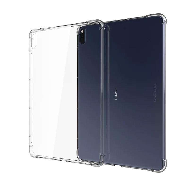 Für Huawei MatePad Pro 12,6 2021 Tablet Fall Transparent Weiche TPU Stoßfest Zurück Abdeckung für MatePad Pro 12,6 zoll Airbag Shell