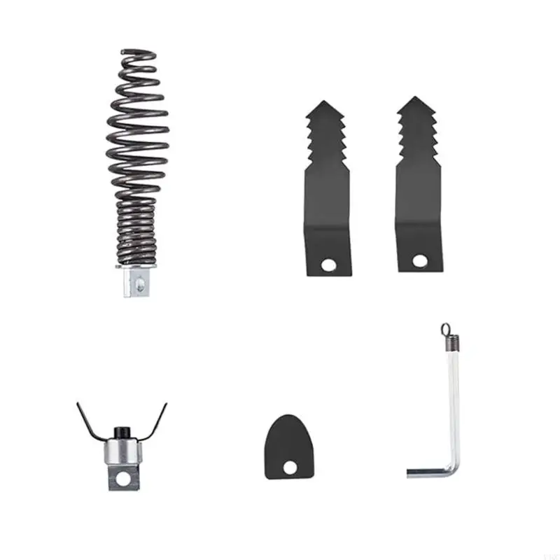 5Pieces Tipe Limping Tool Dren Snakes Ancontamento broca para remoção efetiva graxas e raiz sistemas drenagem Y4QC