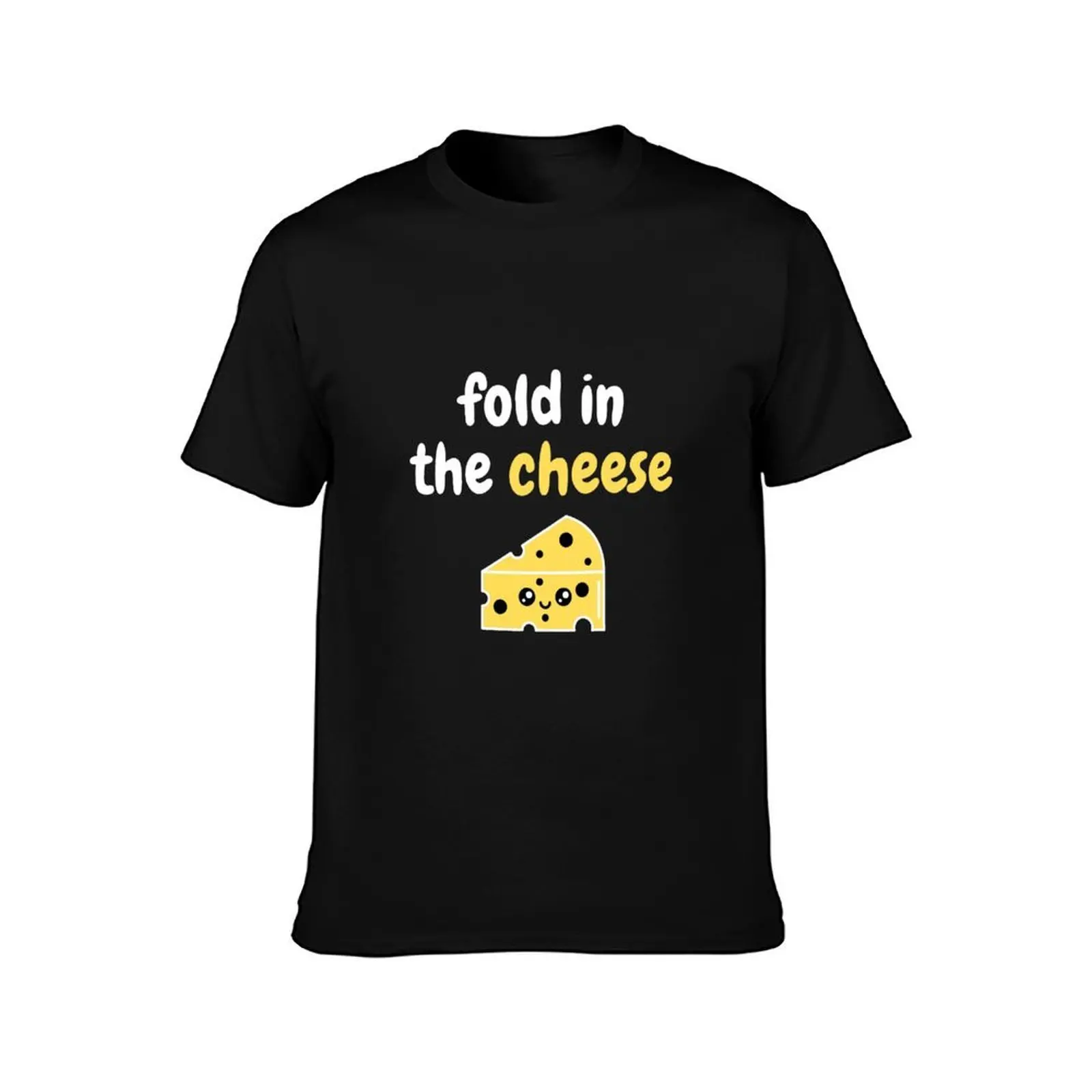 Cute fold in the cheese Quote T-Shirt, Summer Casual Cotton Tee, Oversized Streetwear Tops, Vintage Graphic Print, 100% Cotton