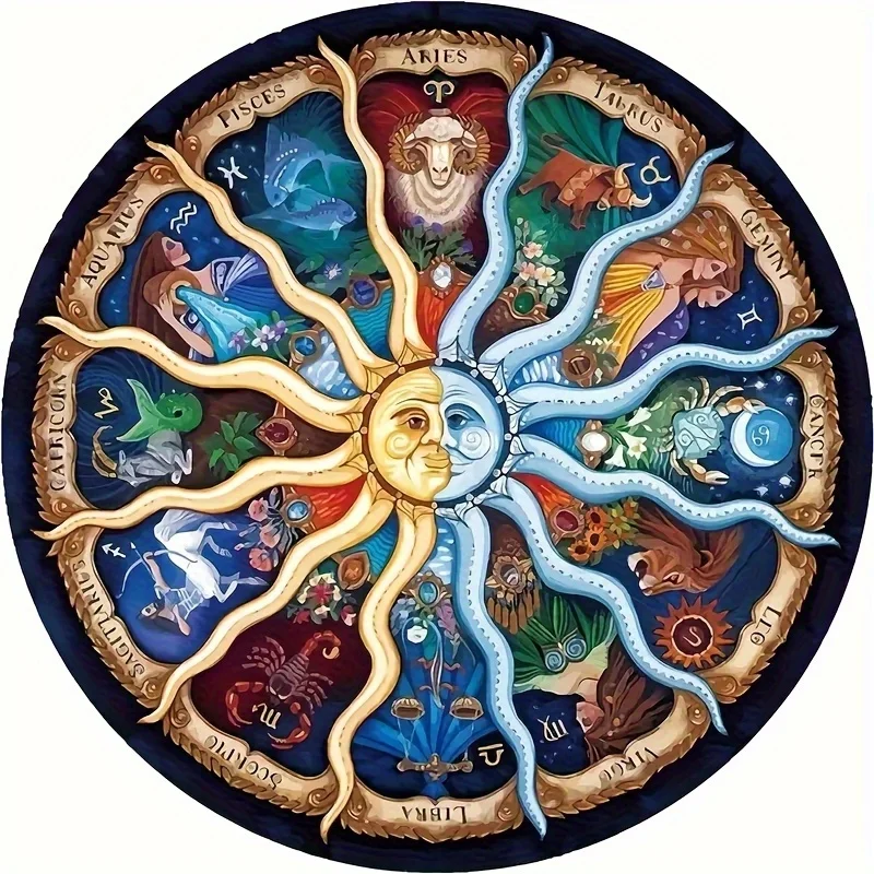 

1000 Pieces Jigsaw Puzzle for Adults Zodiac Signs Environmentally Friendly Paper Christmas Gift Toy 19.7 x 27.6 inches