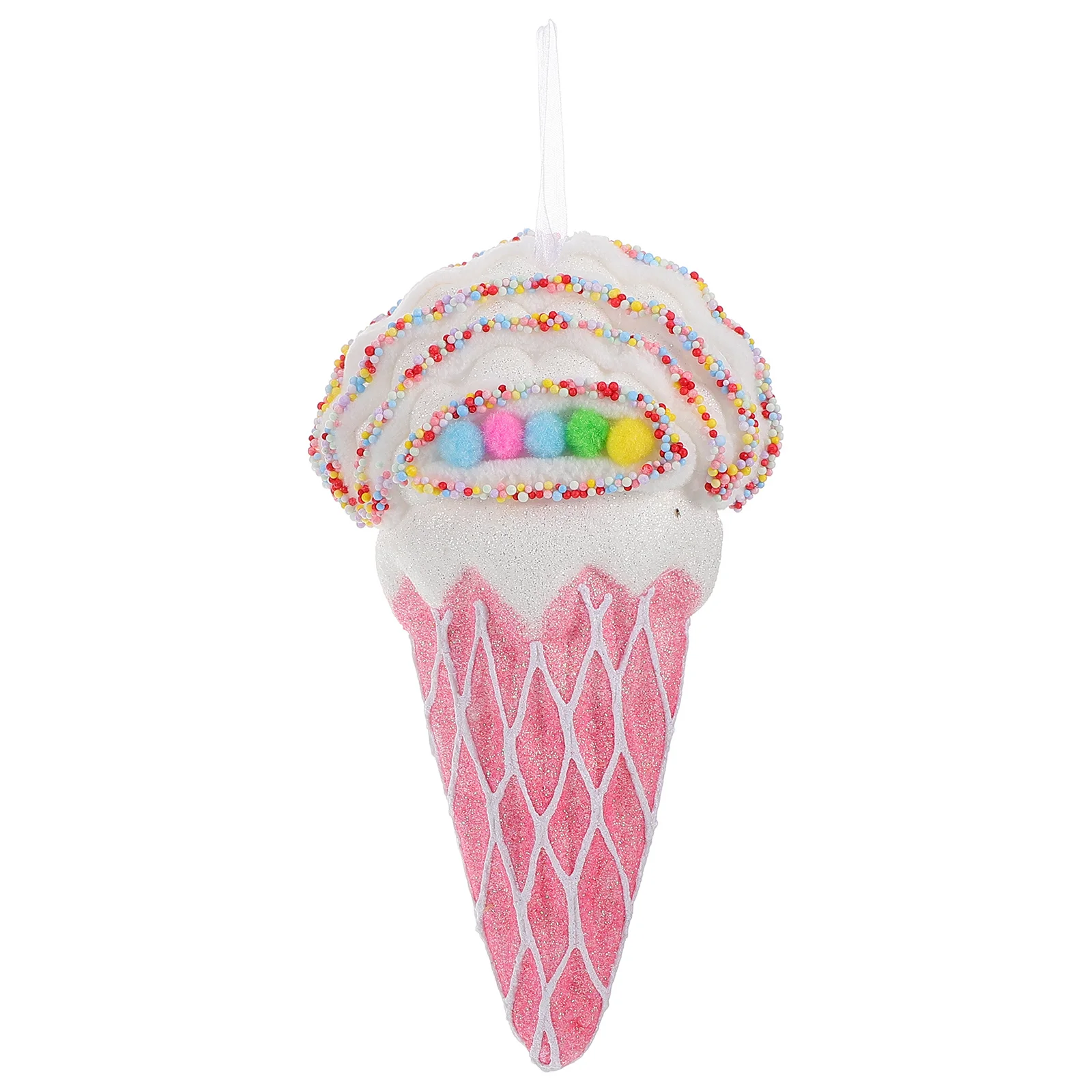 

Large Ice Cream Prop Realistic Fake Ice Cream Cone for Kids Party Photo Props Cosplay Stage Decoration Fake Food