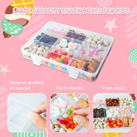 18 Grids Snack Container Kids Snack Spinner Bundle Candy Box Portable Snack Storage Box Table Melon Seed Plate Storage Boxes