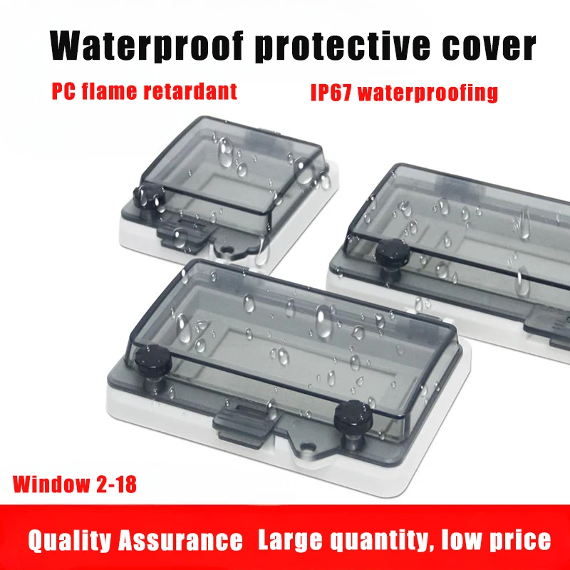 Waterproof Transparent Window Cover for Circuit Breaker Box Cover Plate, Circuit Breaker Leakage Protection, Socket Protection C