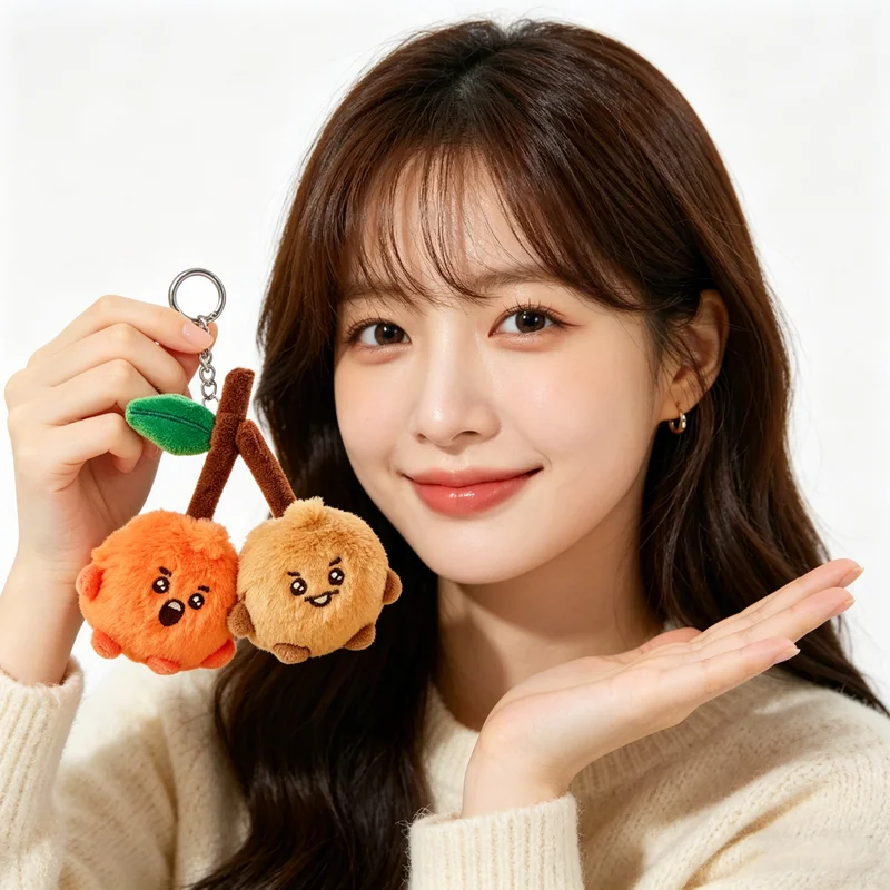 

13Cm Anime Cartoon BT21 CHIMMY Cooky Orange Party Plush Toy Fashion New Plush Doll Backpack Keychain Accessories Gift for Friend