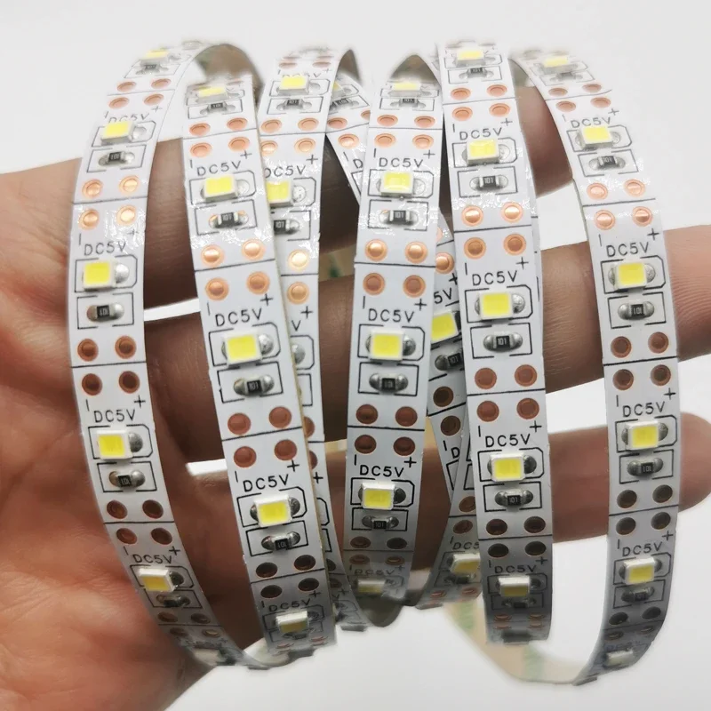Zigbee 3.0 Tuya USB LED 스트립 조명, 실내 단색 조광기, 2835 60LED/M TV/PC 배경 조명, 알렉사 홈 장식, DC5V