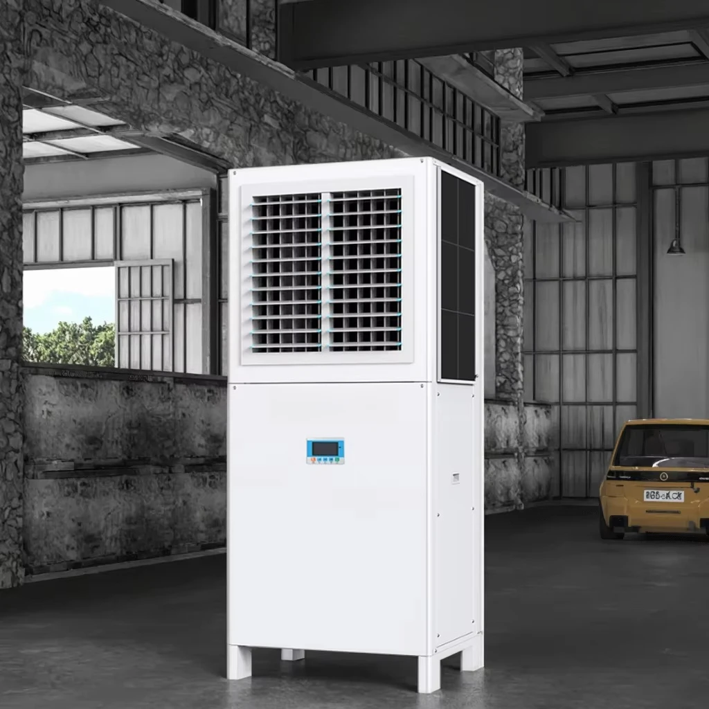Energy-Saving Evaporative Cooling Cabinet Industrial Floor-Standing Air Conditioner Motor Engine Explosion-Proof for Workshop